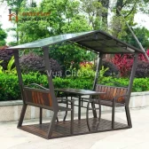 Chòi sân vườn bằng kẽm cột gấp khúc mái vát