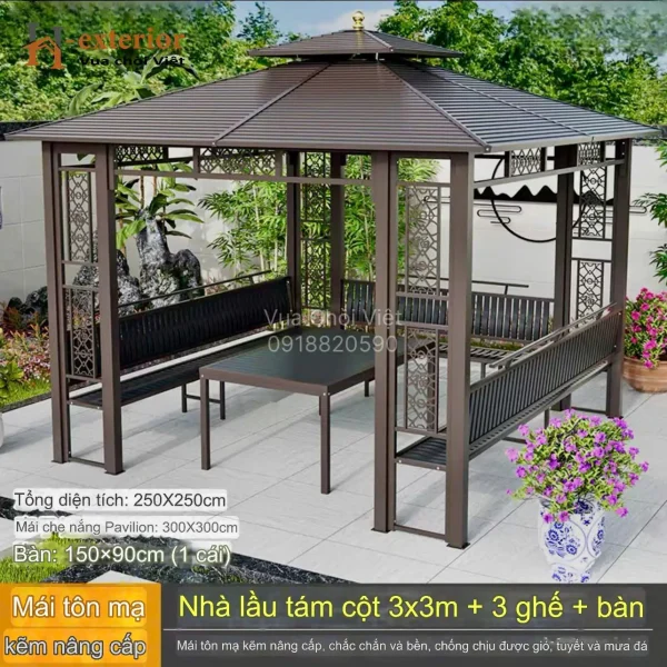 z6576557543212_5b157031672006ca06f9649ebccbe7a5-600x600-1 Chòi sân vườn vuông 2 mái bằng kẽm